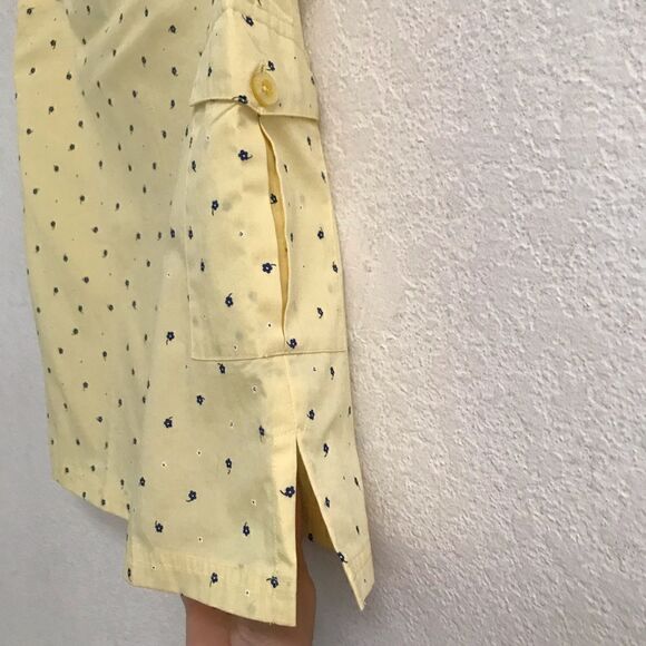 Deadstock ESPRIT (kids) yellow floral micro mini skirt 6* - Picture 3 of 8